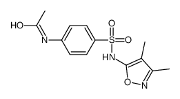 N-[4-[(3,4-dimethyl-1,2-oxazol-5-yl)sulfamoyl]phenyl]acetamide结构式