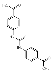 1,3-bis(4-acetylphenyl)thiourea结构式