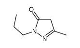 5-methyl-2-propyl-4H-pyrazol-3-one结构式