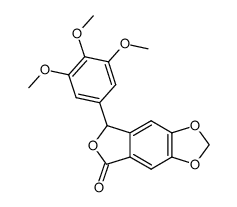 7-(3,4,5-trimethoxyphenyl)-[1,3]dioxolo[4,5-f]isobenzofuran-5(7H)-one结构式