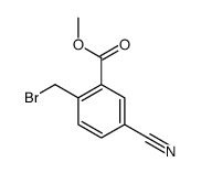 methyl 2-(bromomethyl)-5-cyanobenzoate结构式