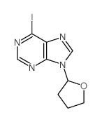9H-Purine, 6-iodo-9- (tetrahydro-9-furanyl)-结构式