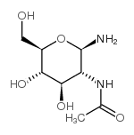 2-乙酰氨基-1-氨基-1,2-二脱氧-beta-D-吡喃葡萄糖结构式