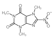 1,3,7-trimethyl-8-nitro-purine-2,6-dione结构式