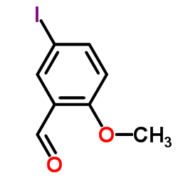 5-碘-2-甲氧基苯甲醛结构式