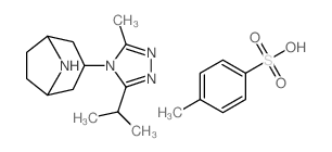 3-(3-Isopropyl-5-methyl-4H-1,2,4-triazol-4-yl)-8-azabicyclo[3.2.1]octane 4-methylbenzenesulfonate结构式
