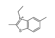 3-ethyl-2,5-dimethyl-1,3-benzothiazol-3-ium结构式