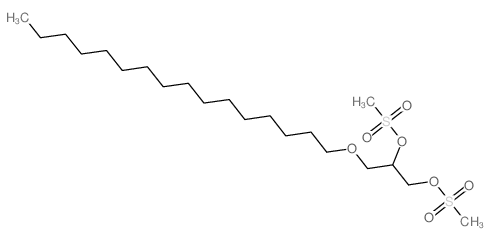1,2-Propanediol,3-(hexadecyloxy)-, 1,2-dimethanesulfonate结构式