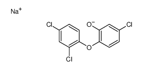 sodium 5-chloro-2-(2,4-dichlorophenoxy)phenolate结构式