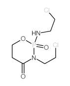 3-(2-chloroethyl)-2-(2-chloroethylamino)-2-oxo-1-oxa-3-aza-2$l^C7H13Cl2N2O3P-phosphacyclohexan-4-one结构式