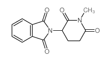 N-METHYL-2-PHTHALIMIDOGLUTARIMIDE结构式
