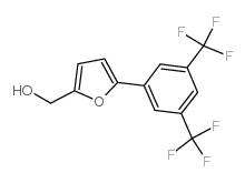 {5-[3,5-二(三氟甲基)苯基]-2-呋喃基}甲醇结构式
