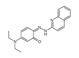 3-(diethylamino)-6-(quinolin-2-ylhydrazinylidene)cyclohexa-2,4-dien-1-one结构式