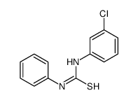 1-(3-chlorophenyl)-3-phenylthiourea结构式