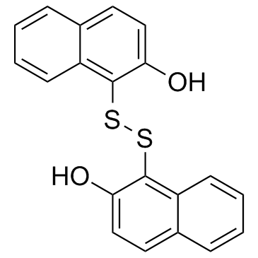 二(2-羟基-1-萘基)二硫醚结构式