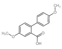 5-methoxy-2-(4-methoxyphenyl)benzoic acid结构式