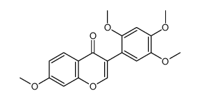 7-methoxy-3-(2,4,5-trimethoxyphenyl)chromen-4-one结构式