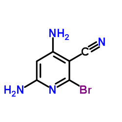 4,6-二氨基-2-溴烟腈结构式