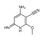 4,6-diamino-2-methoxypyridine-3-carbonitrile结构式