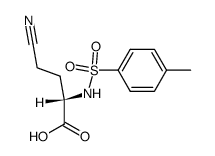 N-(toluene-4-sulfonyl)-L-glutamic acid-5-nitrile结构式