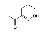 (3E)-3-hydroxyiminohexan-2-one结构式