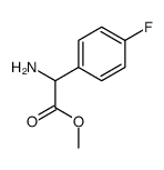 甲基 2-氨基-2-(4-氟苯基)醋酸盐结构式
