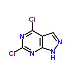 4,6-二氯-1H-吡唑并[3,4-C]嘧啶结构式