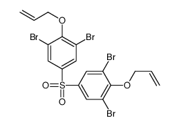 1,3-dibromo-5-(3,5-dibromo-4-prop-2-enoxyphenyl)sulfonyl-2-prop-2-enoxybenzene结构式