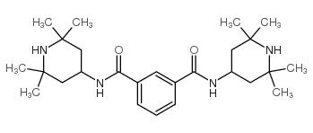 N,N’-双(2,2,6,6-四甲基-4-哌啶基)-1,3-苯二甲酰胺结构式