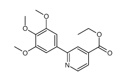 ethyl 2-(3,4,5-trimethoxyphenyl)pyridine-4-carboxylate结构式