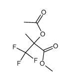 α-acetoxy-β,β,β-trifluoro-isobutyric acid methyl ester结构式