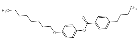4-正丁基苯甲酸-4'-正辛氧基苯基酯结构式