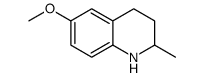 6-Methoxy-2-methyl-1,2,3,4-tetrahydroquinoline结构式