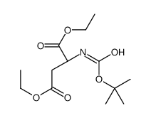 diethyl 2-[(2-methylpropan-2-yl)oxycarbonylamino]butanedioate结构式