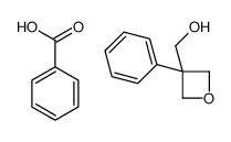 benzoic acid,(3-phenyloxetan-3-yl)methanol结构式