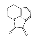 5,6-dihydro-4H-pyrrolo[3,2,1-ij]quinoline-1,2-dione结构式