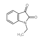 1-乙基-1H-吲哚-2,3-二酮结构式