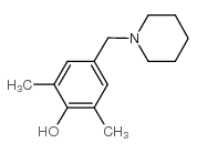 2,6-dimethyl-4-(piperidin-1-ylmethyl)phenol结构式