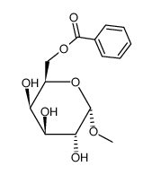 methyl 6-O-benzoyl-α-D-galactopyranoside结构式
