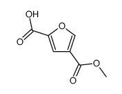 4-(methoxycarbonyl)furan-2-carboxylic acid结构式