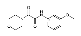 N-(3-methoxyphenyl)-2-(4-morpholinyl)-2-oxoacetamide结构式