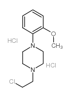 1-(2-甲氧基苯基)-4-(2-氯乙基)哌嗪双盐酸盐结构式