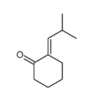 2-(2-methylpropylidene)cyclohexan-1-one结构式