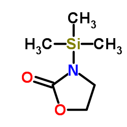 3-三甲基甲硅烷基-2-噁唑烷酮结构式