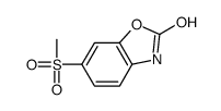 6-methylsulfonyl-3H-1,3-benzoxazol-2-one结构式