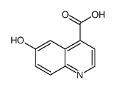 6-hydroxyquinoline-4-carboxylic acid结构式