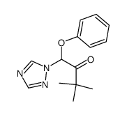 1-phenoxy-3,3-dimethyl-1-(1H-1,2,4-triazol-1-yl)-2-butanone结构式
