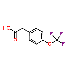4-(三氟甲氧基)苯乙酸结构式