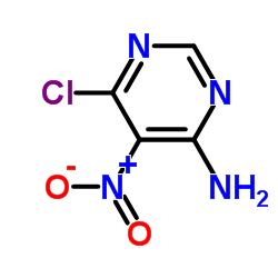 4-氨基-5-硝基-6-氯嘧啶结构式