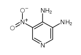 5-硝基吡啶-3,4-二胺结构式